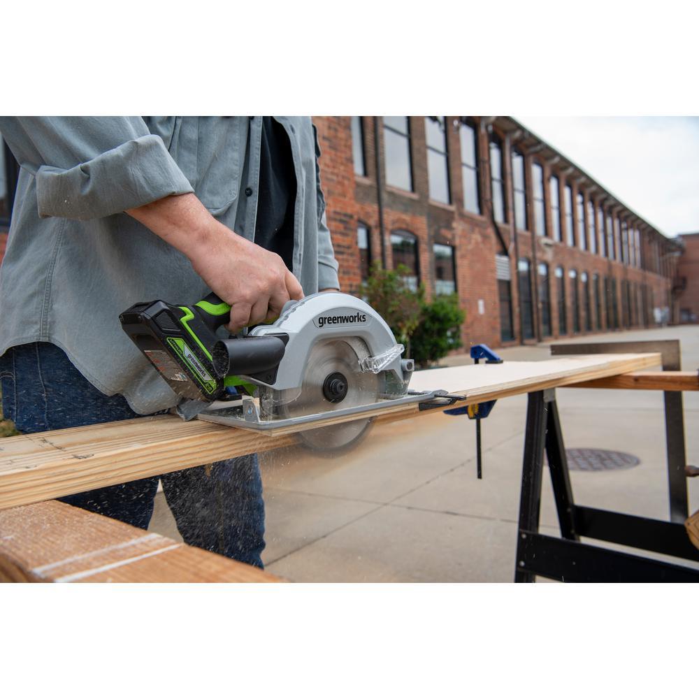 24-Volt Battery Cordless Brushless 7.25 in. Circular Saw Battery Not Included CR24L00 - Super Arbor