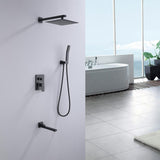 Pressure Balanced Complete Shower System with Rough-in Valve - Super Arbor