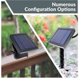 24 ft. Solar Outdoor Party LED String Lights with 12 LED S14 Bulbs