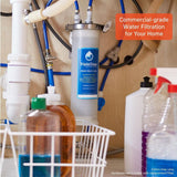 Force Field - Under the Sink 5 in. Replacement Point of Use Water Filter Capsule with Carbon