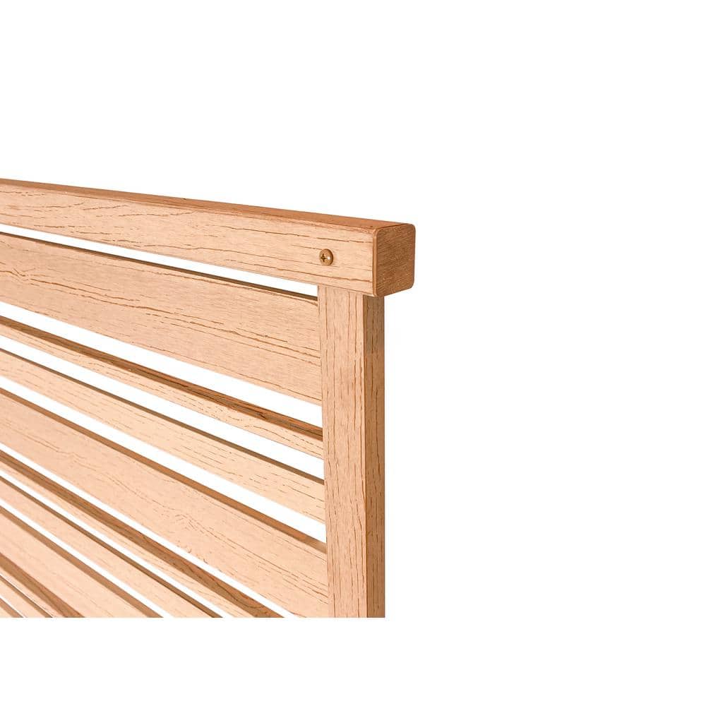 Enclo Privacy Screens Fresno 4 ft. H x 5.3 ft. W Cedar Color WoodTek Vinyl Decorative Screen Panel (Includes 2-Panels)
