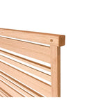 Enclo Privacy Screens Fresno 4 ft. H x 5.3 ft. W Cedar Color WoodTek Vinyl Decorative Screen Panel (Includes 2-Panels)