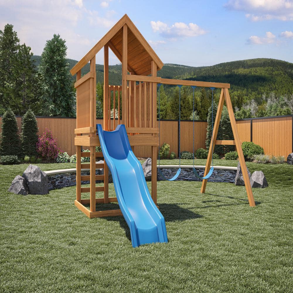 8-Step Pressure-Treated Cedar-Tone Pine Stair Stringer