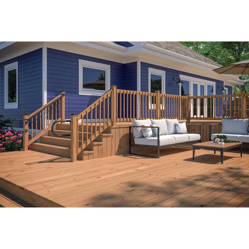 8-Step Pressure-Treated Cedar-Tone Pine Stair Stringer