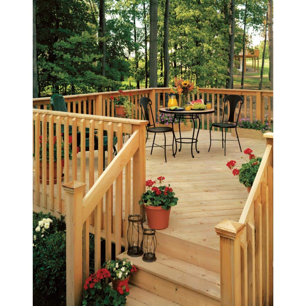 ProWood 4-Step Pressure-Treated Cedar-Tone Pine Stair Stringer