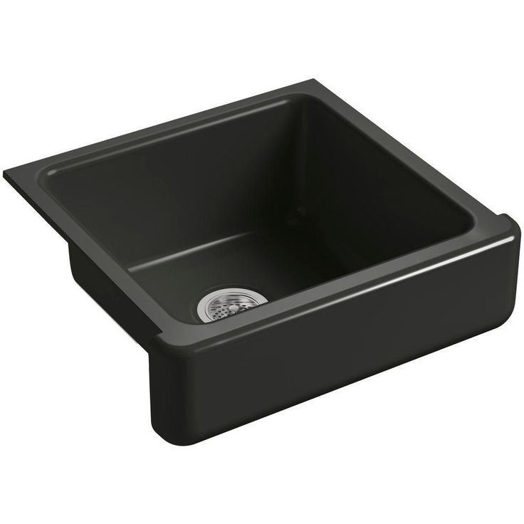 Whitehaven Farmhouse Undermount Short Apron Front Cast Iron 24 in. Single Bowl Kitchen Sink in White