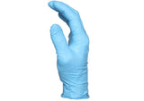 Large Blue Lightly Powdered Disposable Nitrile Gloves (100 Count)