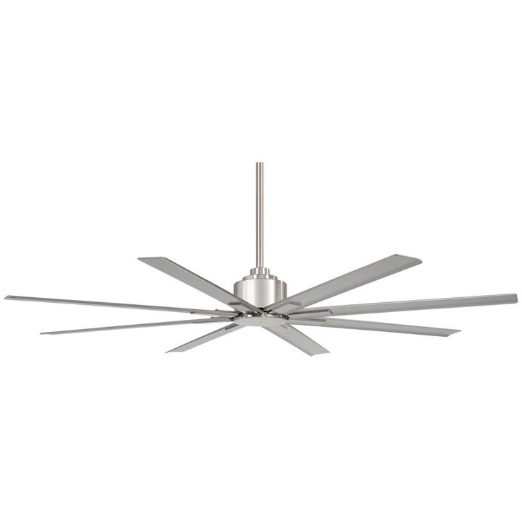 Xtreme H2O 84 in. Indoor/Outdoor Brushed Nickel Wet Ceiling Fan with Remote Control