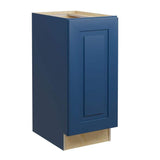 Home Decorators Collection Grayson 15 in. W x 24 in. D x 34.5 in. H Assembled Plywood Full Height Door Base Kitchen Cabinet in Mythic Blue LH