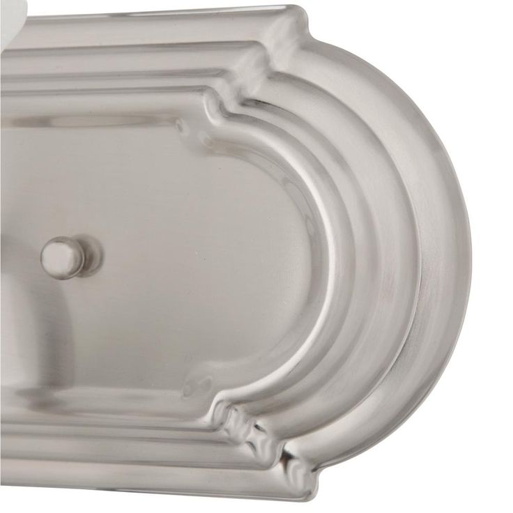 24 in. 3-Light Brushed Nickel Bathroom Vanity Light with Glass Shades