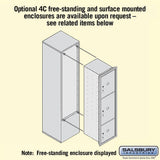 3700 Horizontal Series 3-Parcel Locker Recessed Mount Mailbox - Super Arbor