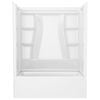 Classic 500 60 in. x 30 in. Soaking Bathtub with Left Drain in High Gloss White
