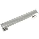 5 in. Center-to-Center Satin Nickel Poise Pull with Back Plate - Super Arbor