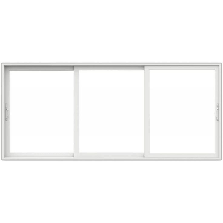 V4500 Multi-Slide 177 in. x 80 in. Universal Handing Low-E White Vinyl 3-Panel Prehung Patio Door