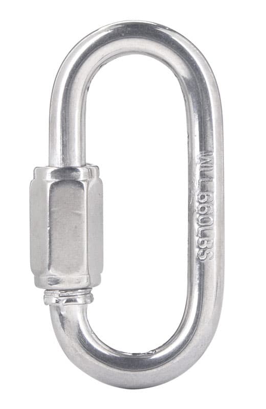 Campbell Polished Stainless Steel Quick Link, 660 lb, 2 in. Length