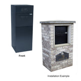 Full Service Vault Mailbox with Mail and Package Delivery in Black - Super Arbor