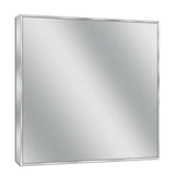 30 in. W x 36 in. H Spectrum Metal Framed Wall Mirror in Brush Nickel