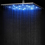1-Spray 16 in. Single Ceiling Mount Fixed Rain Shower Head in Brushed Nickel - Super Arbor