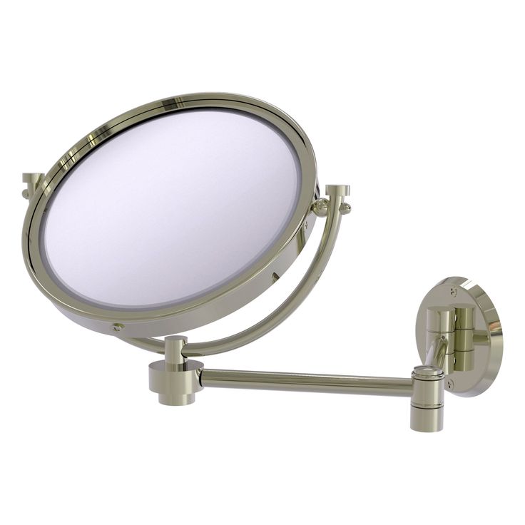 Allied Brass Tribecca 8-in x 15-in Polished Brass Double-Sided Magnifying Wall-Mounted Vanity Mirror