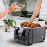Better Chef 4-Slice Black 100-Watt Toaster