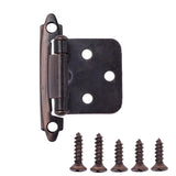 Oil Rubbed Bronze Traditional Variable Overlay Hinge (10-Pairs) - Super Arbor