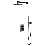 1-Spray Patterns with 1.5 GPM 10 in. Wall Mount Dual Shower Heads in Chrome - Super Arbor