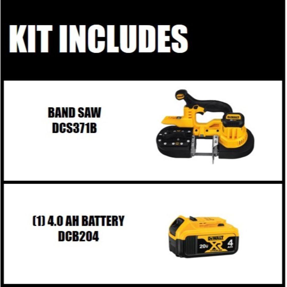 20-Volt MAX Lithium-Ion Cordless Band Saw (Tool-Only) with 20-Volt MAX 4.0Ah Battery - Super Arbor