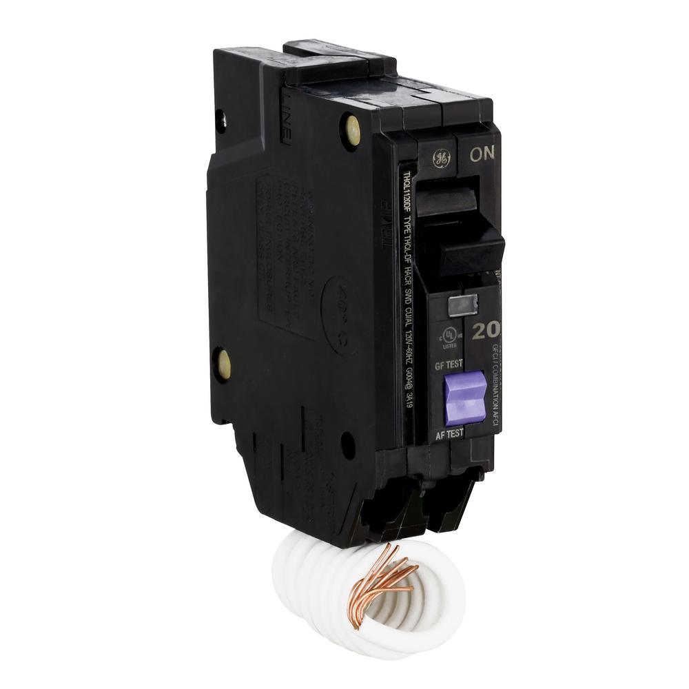 Q-Line 20 Amp Single-Pole Dual Function Arc Fault/GFCI Breaker - Super Arbor