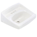 American Standard Lucerne Wall-Mounted Bathroom Sink with 4 in. Centerset Faucet Holes, White