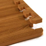 Greatmats Wood Grain Reversible Dark Wood/Tan 24 in. x 24 in. x 0.5 in. Foam Interlocking Floor Tile (Case of 25)