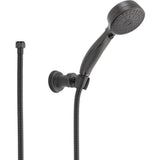 ActivTouch 9-Spray 3.6 in. Single Wall Mount Adjustable Handheld Shower Head in Matte Black - Super Arbor