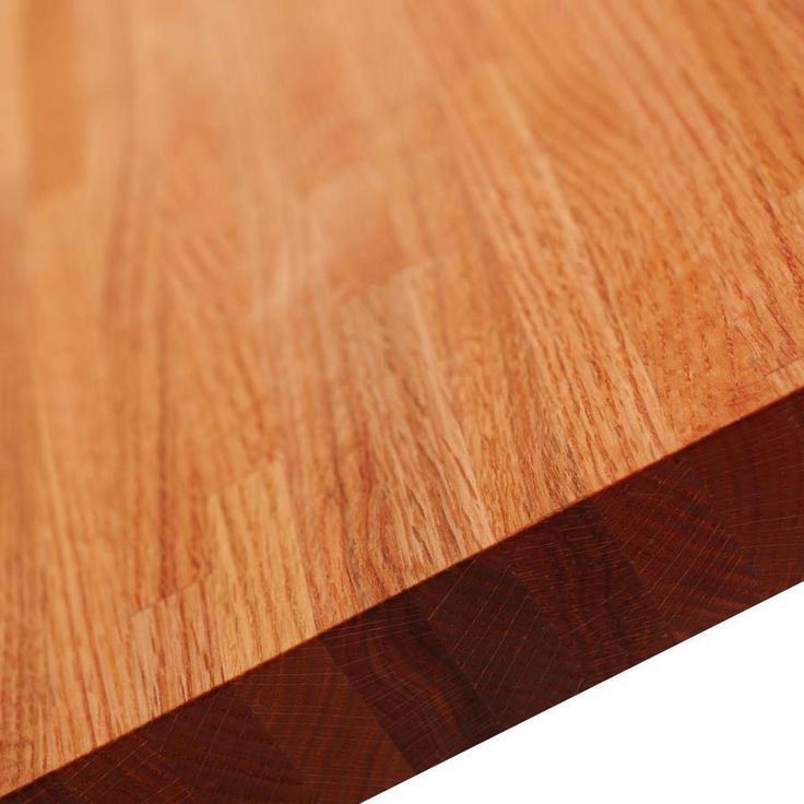 Sparrow Peak Red Oak 10-ft Natural Straight Butcher Block Oak Kitchen Countertop