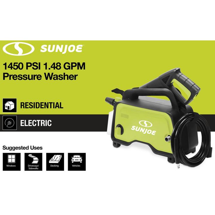 Sun Joe 1450 PSI 1.45 GPM Electric Hand-Carry Pressure Washer