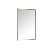 James Martin Vanities Rohe 26" x 40" Rectangular Bathroom Vanity Mirror, Champagne Brass