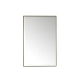 James Martin Vanities Rohe 26" x 40" Rectangular Bathroom Vanity Mirror, Champagne Brass