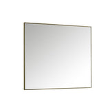 James Martin Vanities Rohe 48" x 40" Champagne Brass Rectangular Bathroom Vanity Mirror