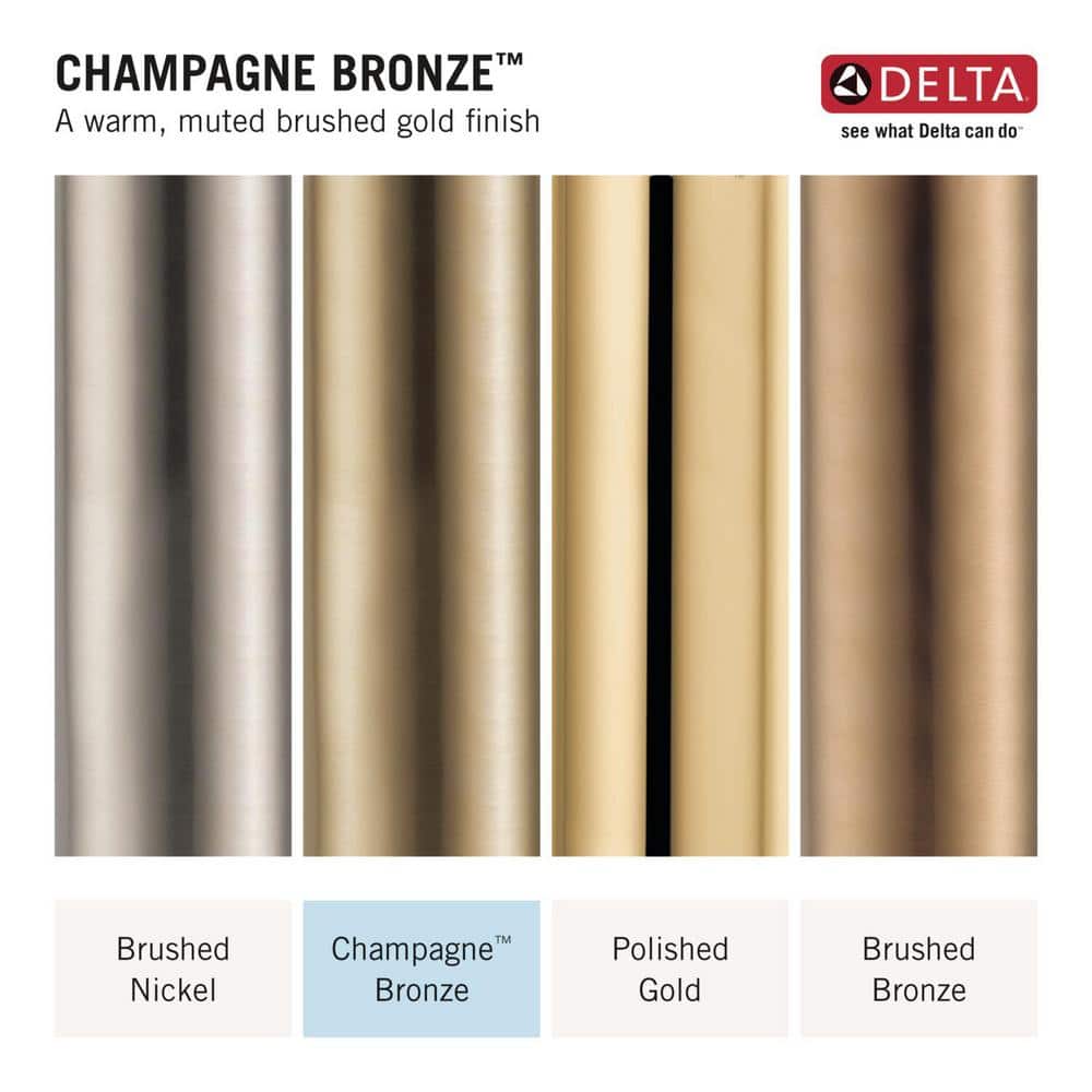 Delta Linden In2ition 2-in-1 1-Handle Shower Faucet Trim in Champagne Bronze (Valve Not Included)