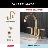 Delta Trinsic Champagne Bronze Wall-Mount Open Towel Ring, 5.68 x 6.40 in.