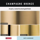 Delta Trinsic Champagne Bronze Wall-Mount Open Towel Ring, 5.68 x 6.40 in.
