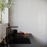 Chance White 2x10 Glossy Ceramic Subway Tile for Walls