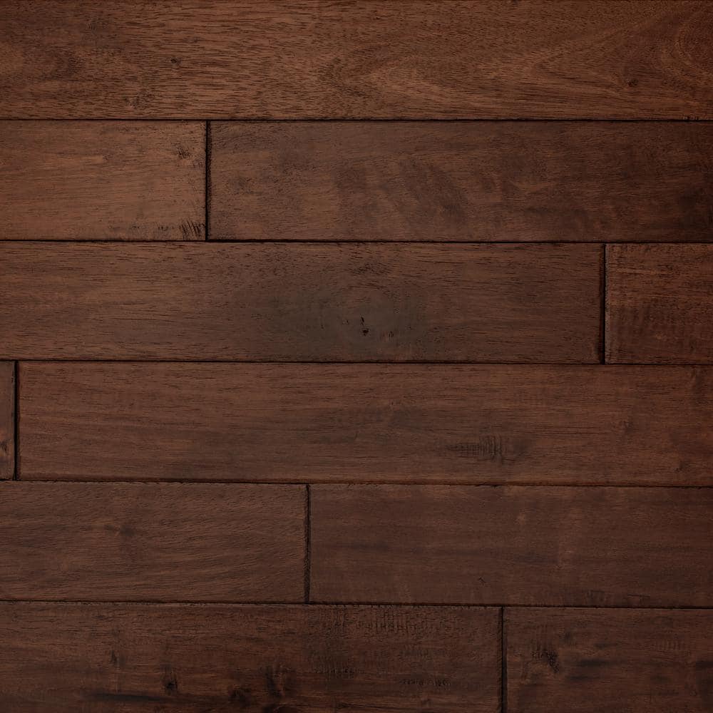 ASPEN FLOORING Chandler Caucho Wood 3/4 in. T x 4.5 in. W Light Distressed Solid Hardwood Flooring (21.82 sqft/case)