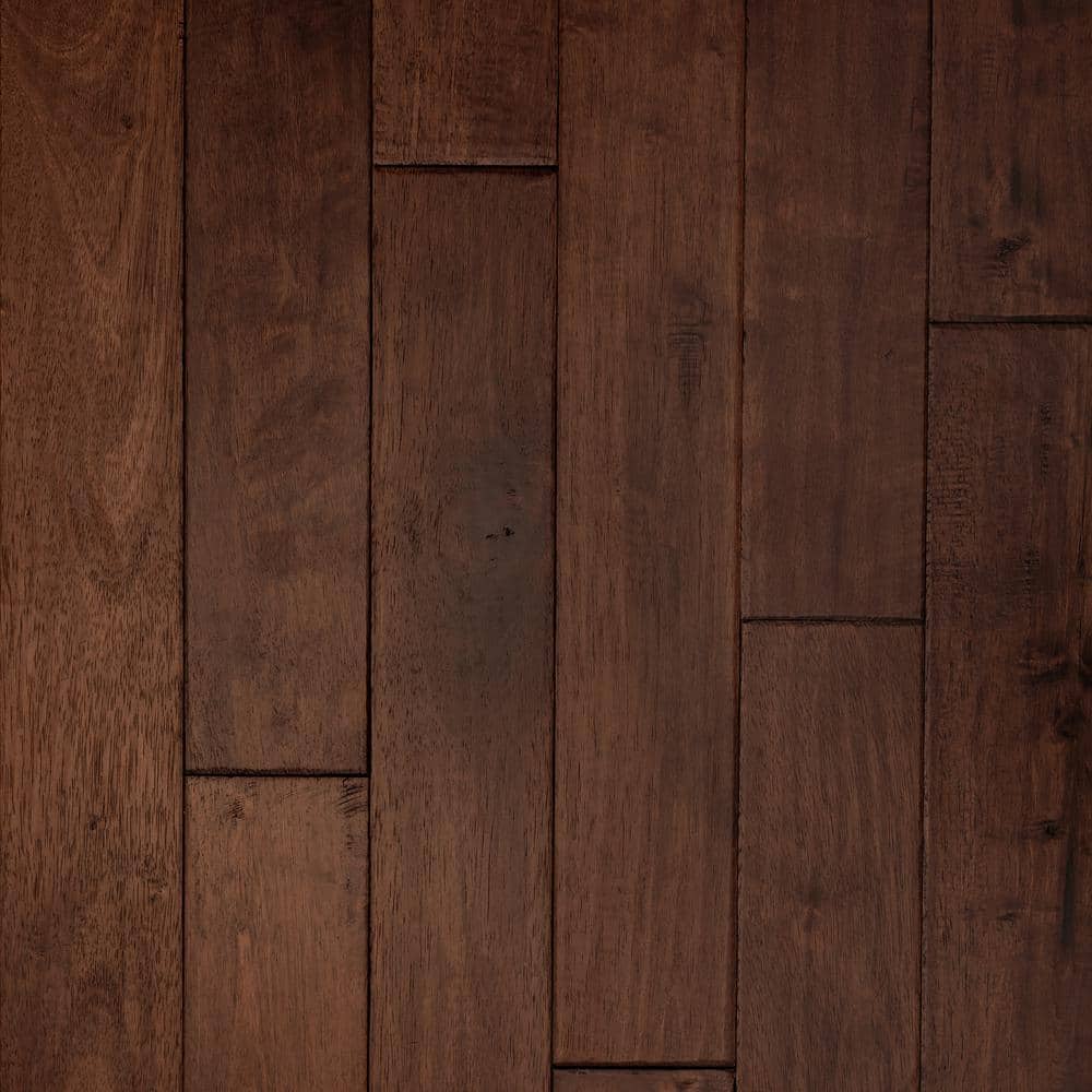 ASPEN FLOORING Chandler Caucho Wood 3/4 in. T x 4.5 in. W Light Distressed Solid Hardwood Flooring (21.82 sqft/case)