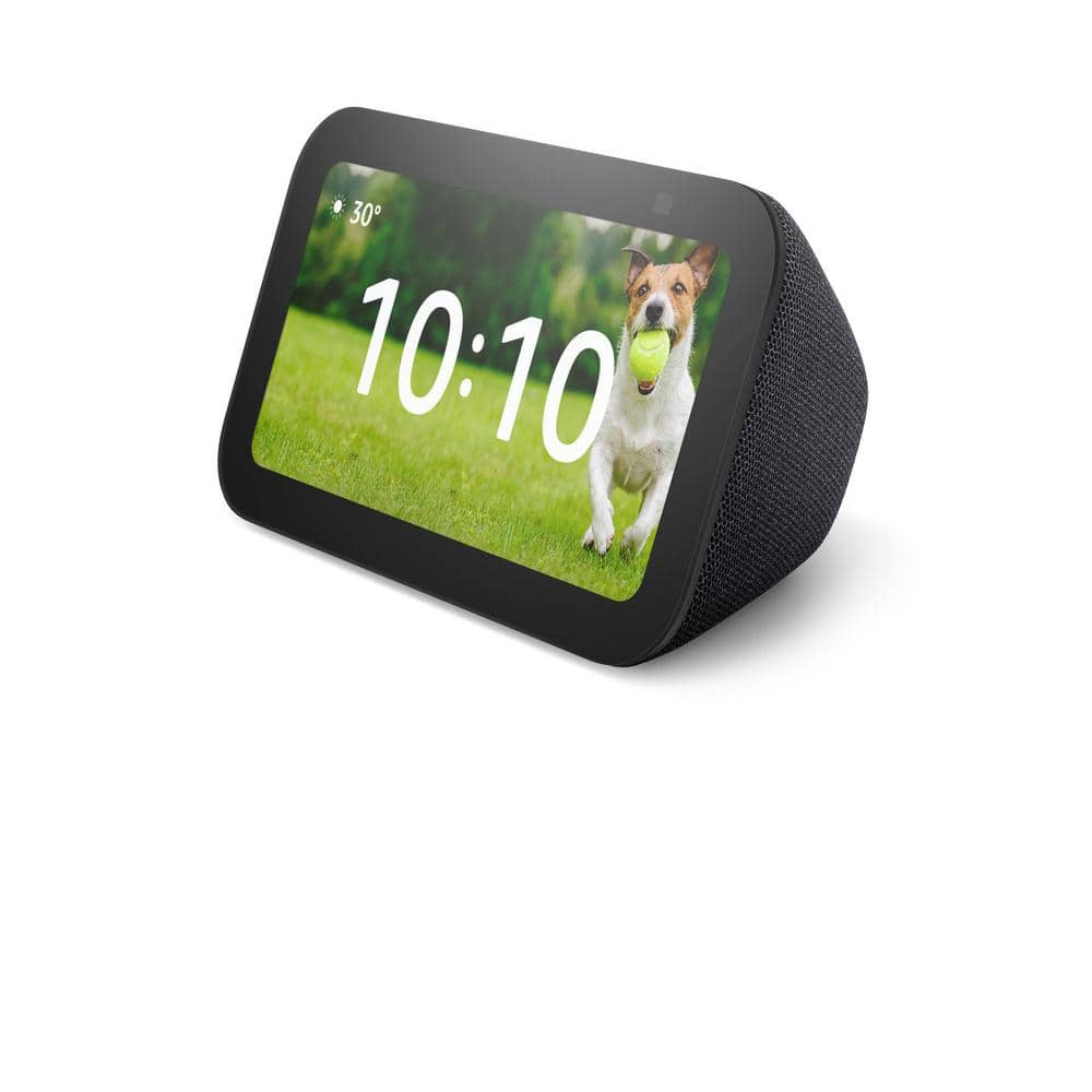 Amazon Echo Show 5 (3rd Gen, 2023 release), Smart Display with Deeper Bass and Clearer Sound, Charcoal