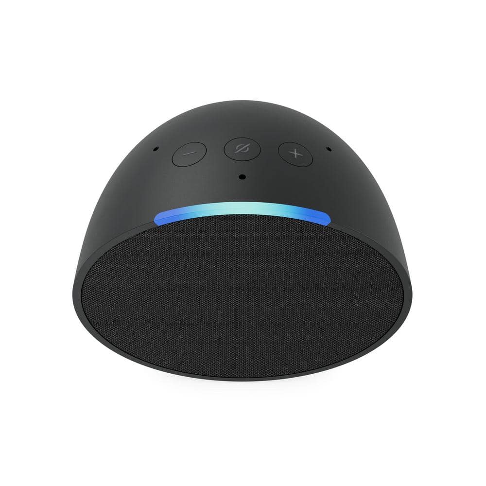 Amazon Echo Pop (1st Gen, 2023 Release) Full Sound Compact Smart Speaker with Alexa, Charcoal