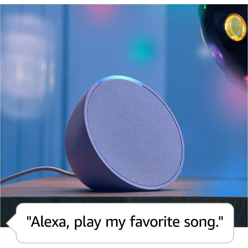 Amazon Echo Pop (1st Gen, 2023 Release) Full Sound Compact Smart Speaker with Alexa, Charcoal