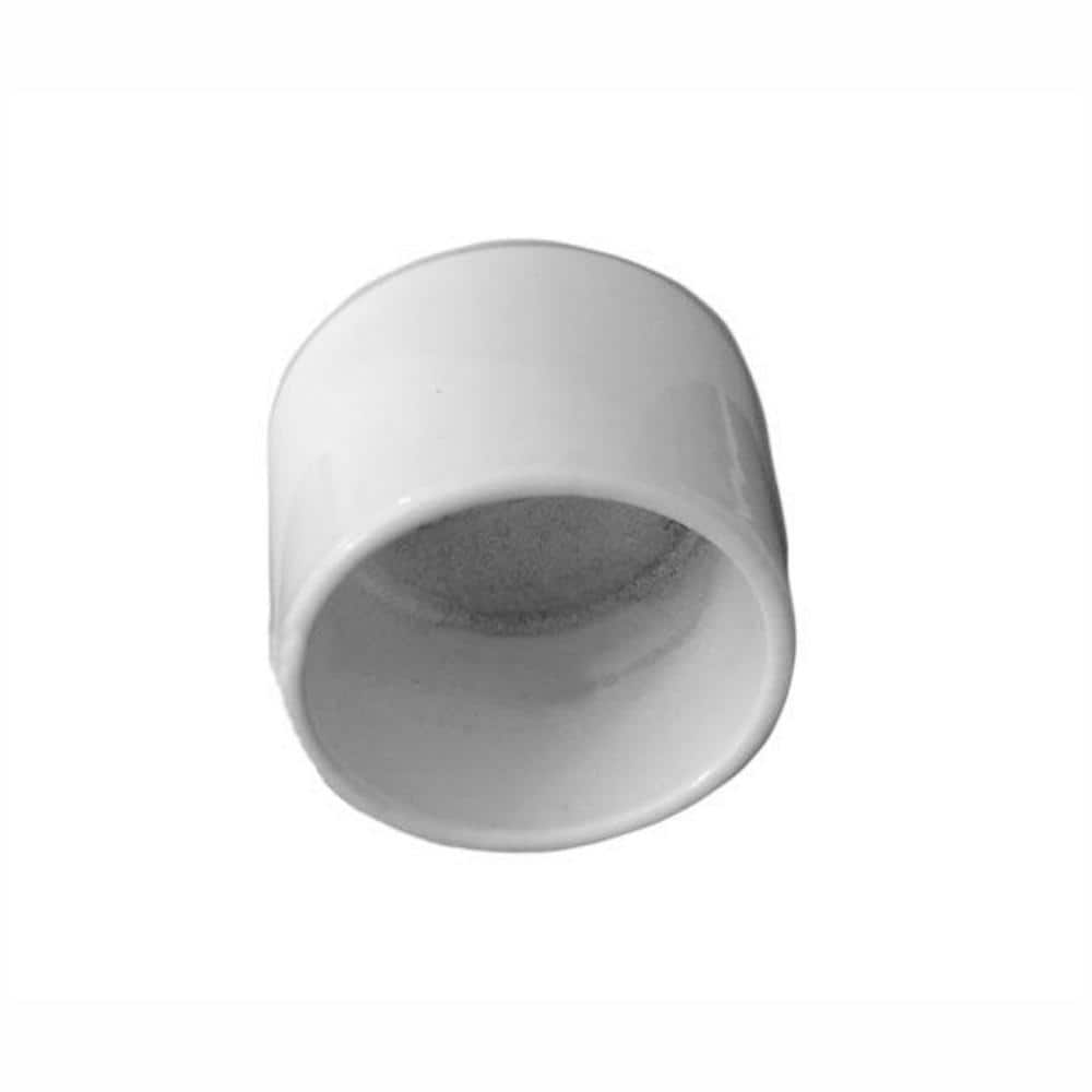 EZ Handrail 1.9 in. Aluminum Round ADA Handrail Exterior Fit Bronze End Bracket