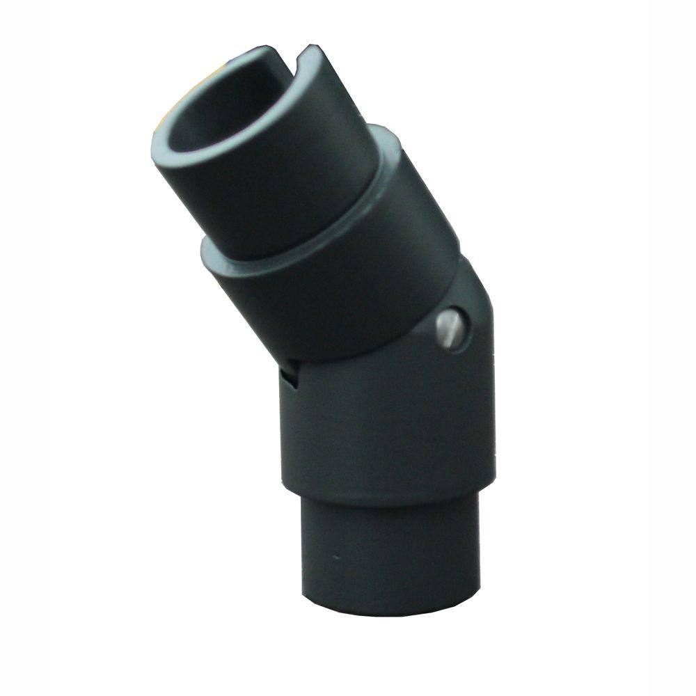 EZ Handrail 1.9 in. Aluminum Round ADA Handrail Bronze Adjustable Angle