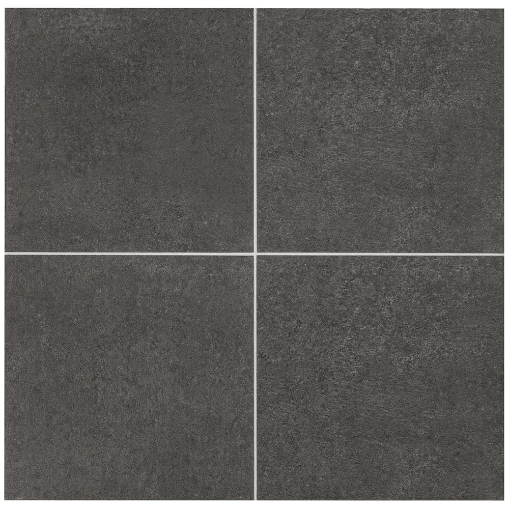 Marazzi Eclectic Vintage Charcoal Concrete 12 in. x 12 in. Porcelain Floor and Wall Tile (14.55 sq. ft. / case)