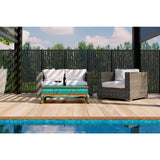 DESIGN VU Bali 6 ft. x 3 ft. Charcoal Recycled Polymer Decorative Screen Panel, Wall Decor and Privacy Panel