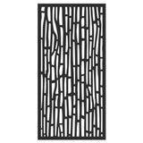 DESIGN VU Bali 6 ft. x 3 ft. Charcoal Recycled Polymer Decorative Screen Panel, Wall Decor and Privacy Panel